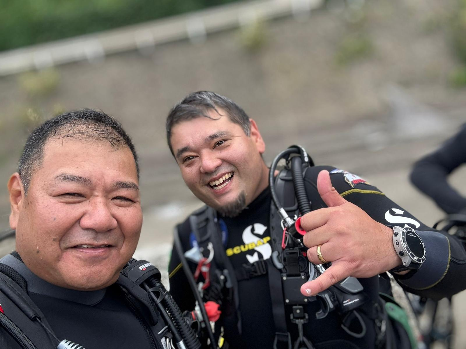 Makino — aluno Advanced Open Water Diver da KAGE DIVING TEAM com Rodrigo Kage